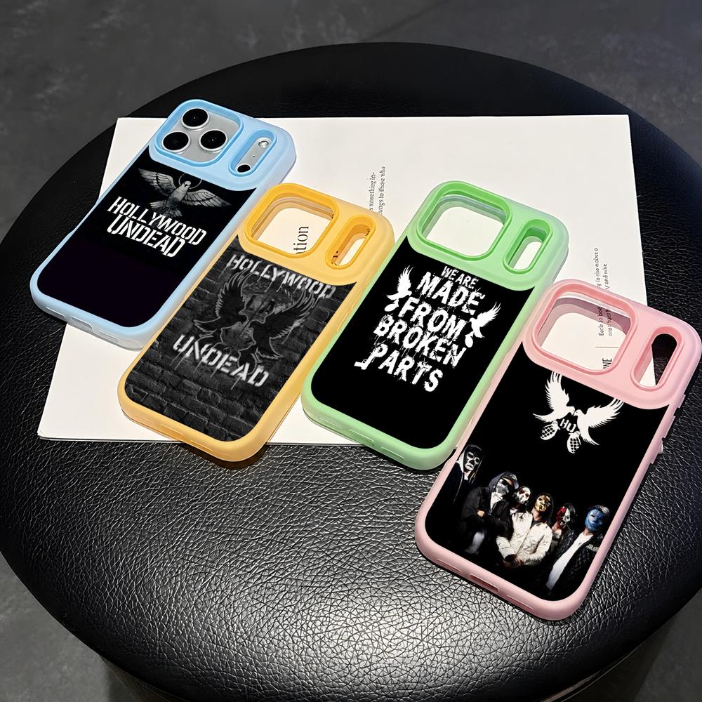 Phone Cases With Card Holder - H-Hollywood Undead Band Phone Case 2-in-1