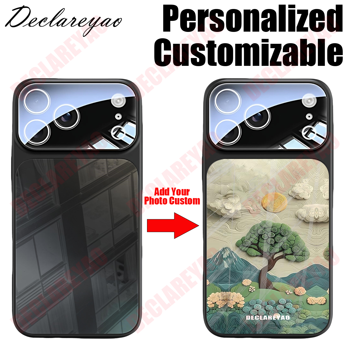Phone Cases Customized - DECLAREYAO Origina Custom Tempered Glass Phone