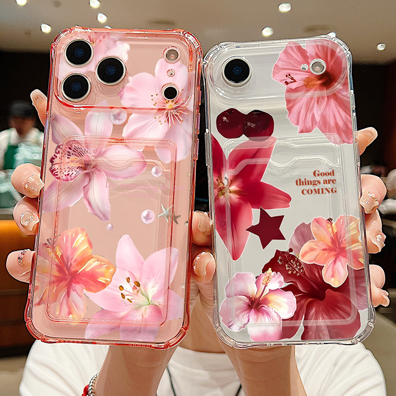 Phone Cases With Card Holder - Card Slot Bag Clear Phone Case
