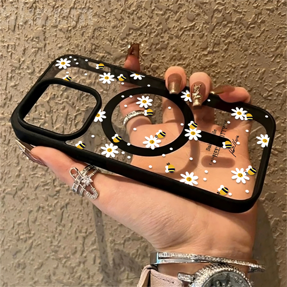 Fresh Daisy Bee Phone Case For - Clear Magsafe Case บทวิจารณ์และราคา
