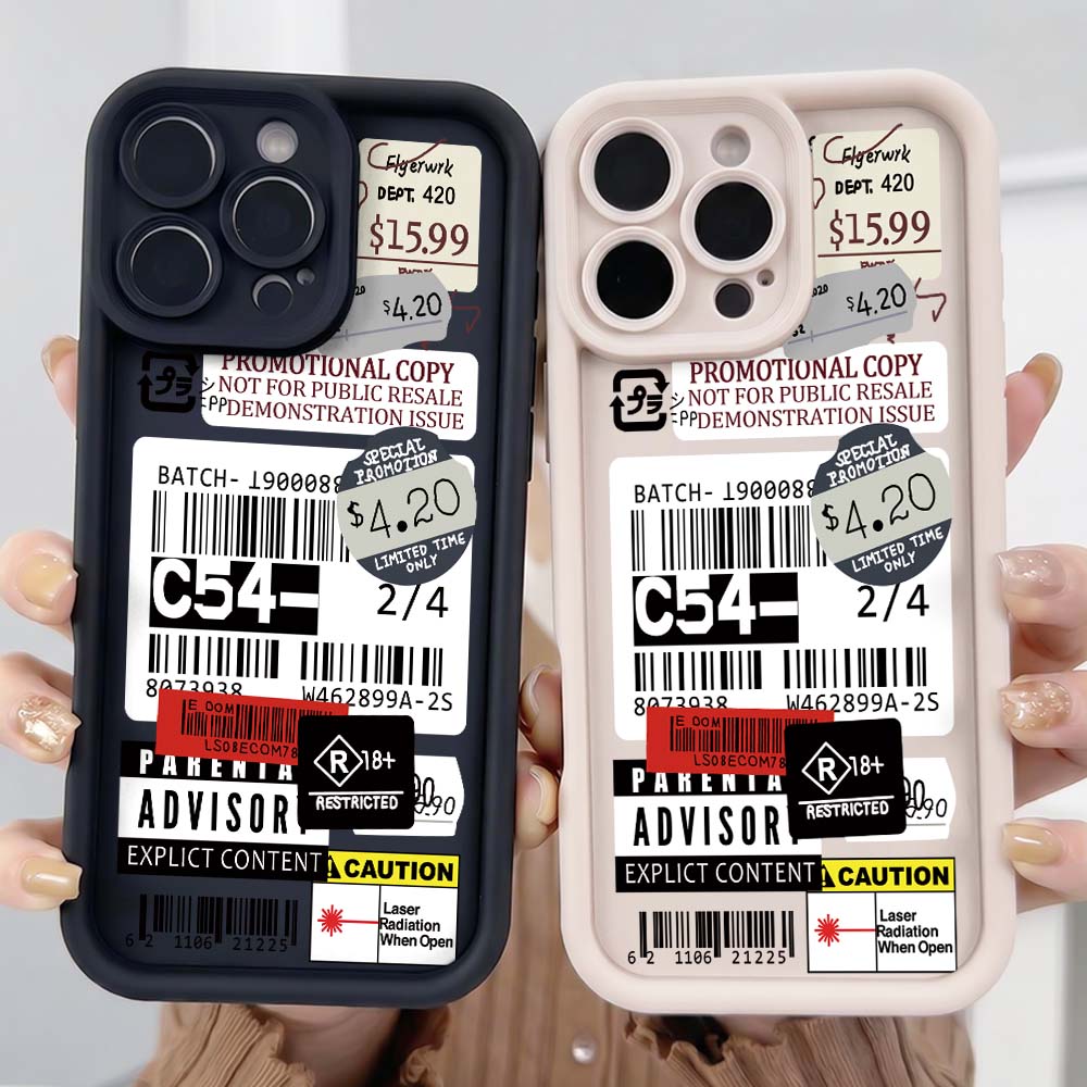 Cartoon Paper Price Tag Phone  - Phone Cases Price บทวิจารณ์และราคา