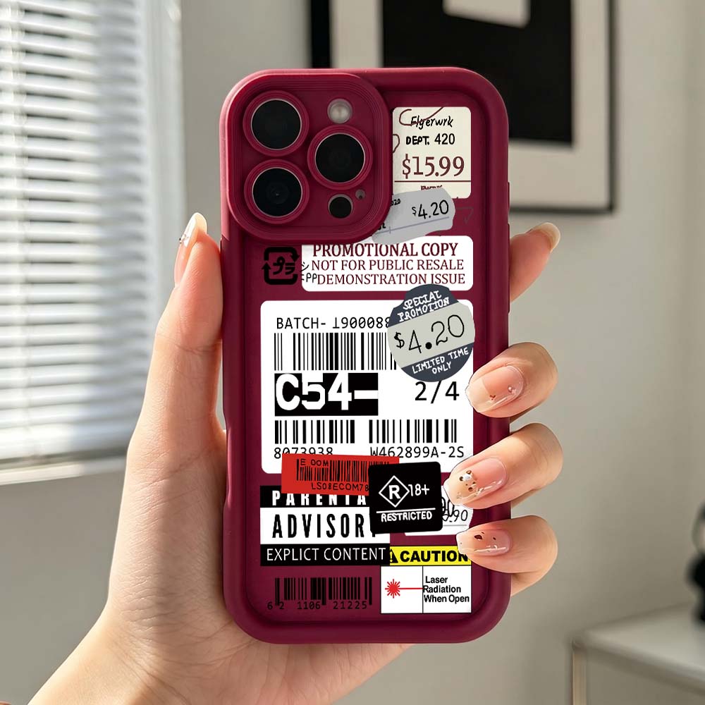 Cartoon Paper Price Tag Phone  - Phone Cases Price บทวิจารณ์และราคา