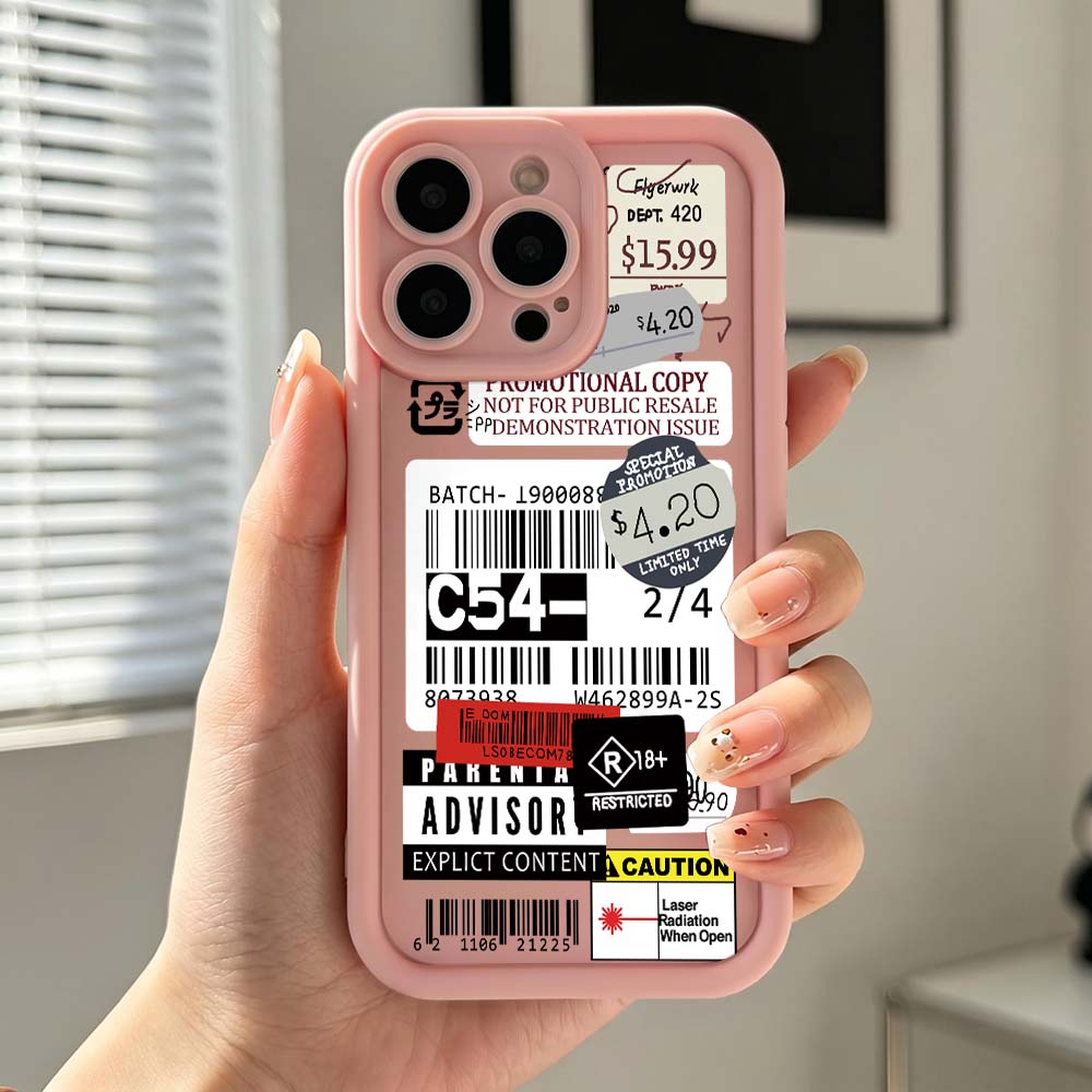 Cartoon Paper Price Tag Phone  - Phone Cases Price บทวิจารณ์และราคา