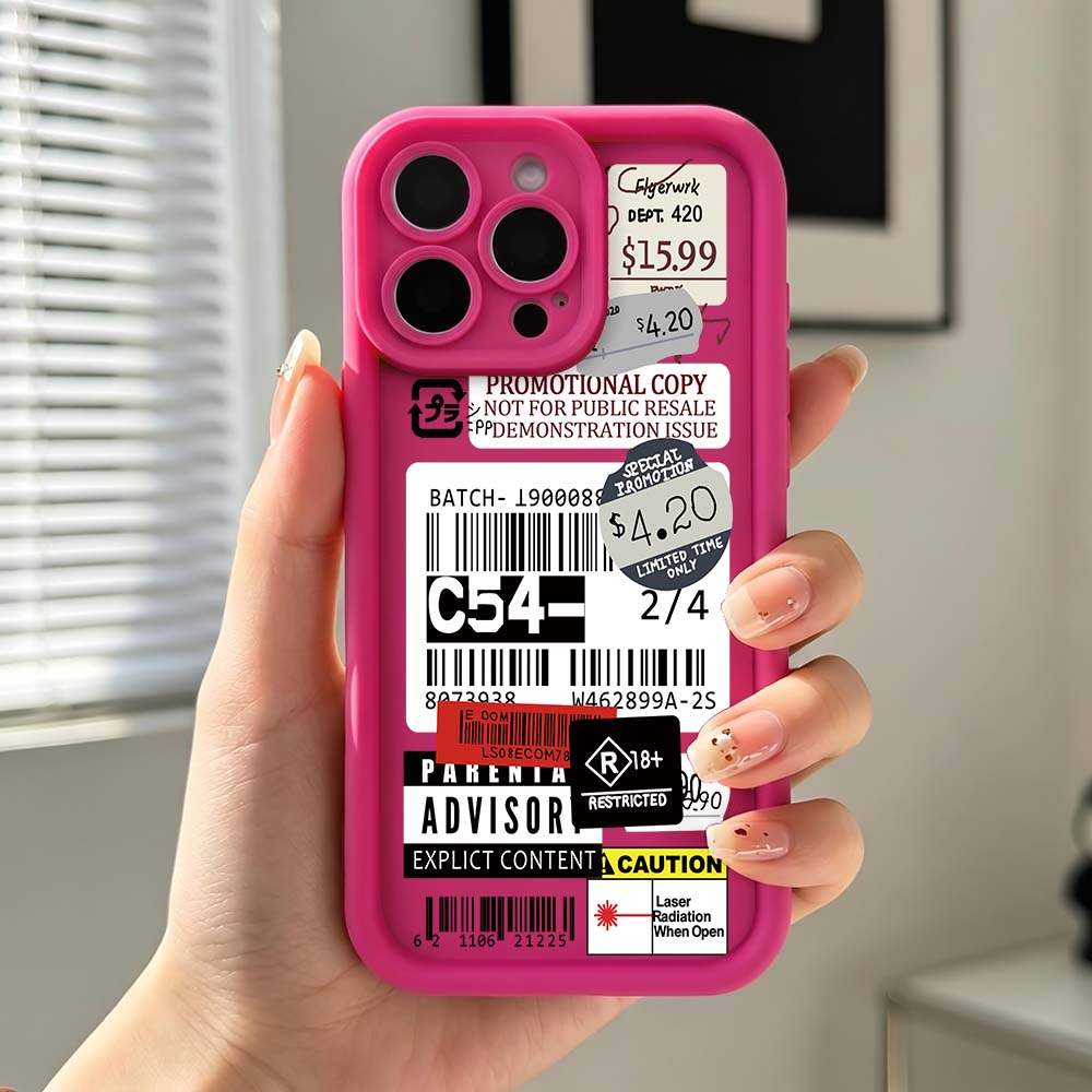 Cartoon Paper Price Tag Phone  - Phone Cases Price บทวิจารณ์และราคา
