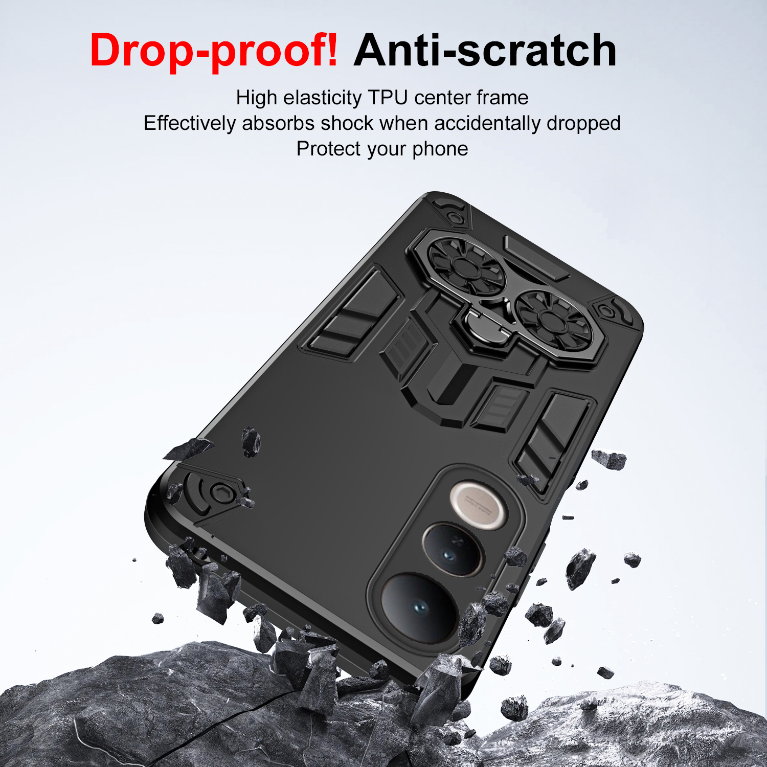 Case for Vivo V50 Lite 5G V50e - Military Grade Case บทวิจารณ์และราคา