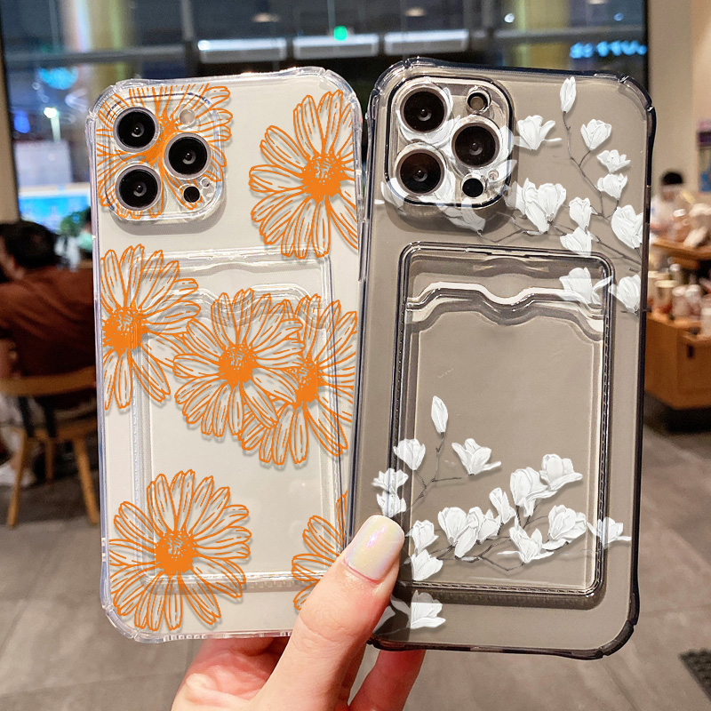Daisy Flower Phone Case For iP - Phone Cases With Card Holder บทวิจารณ์และราคา