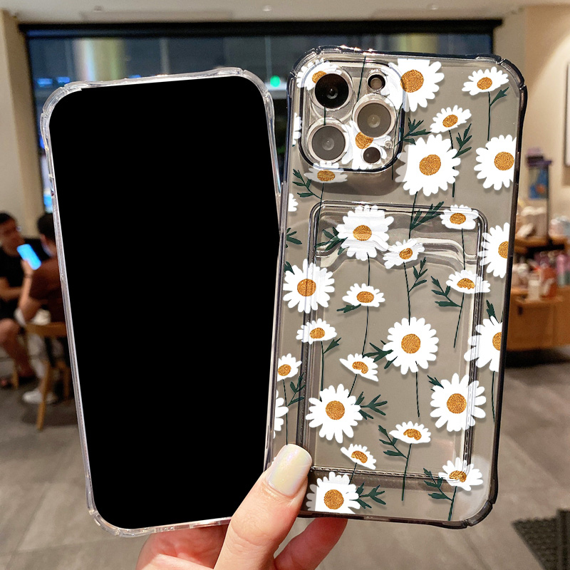 Daisy Flower Phone Case For iP - Phone Cases With Card Holder บทวิจารณ์และราคา
