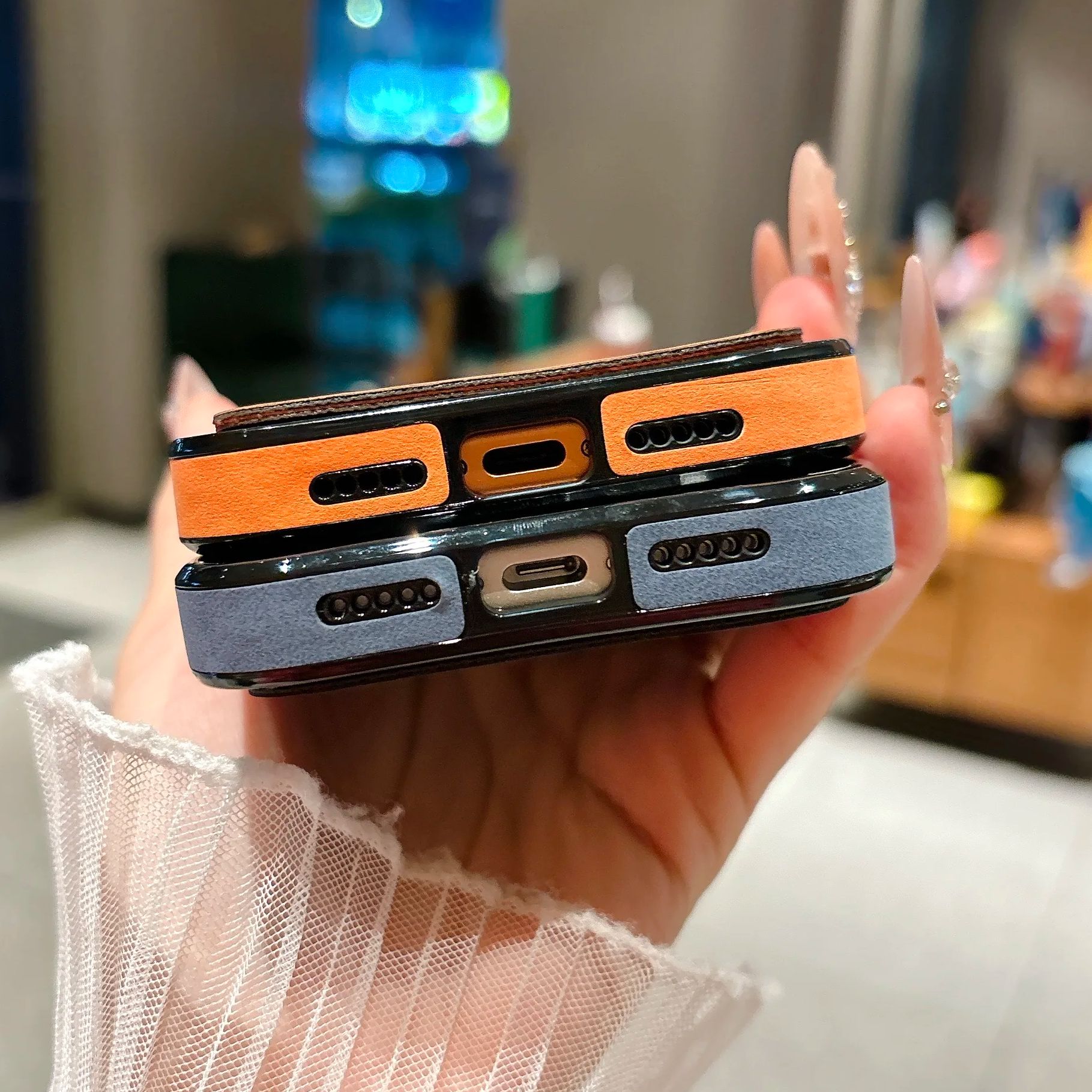 Wallet Card Holder Suede Leath - Phone Cases With Magnet บทวิจารณ์และราคา