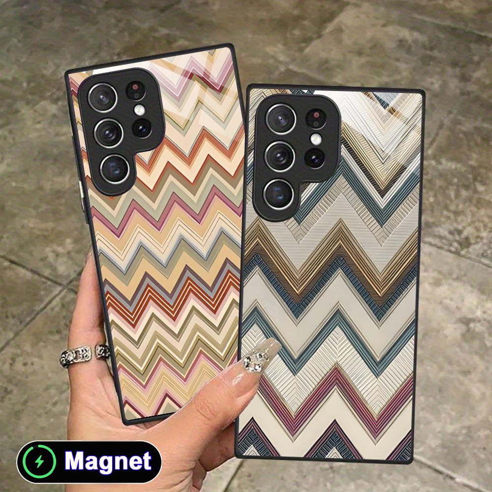 Fashion Wave Stripe Phone Case - Phone Cases With Magnet บทวิจารณ์และราคา