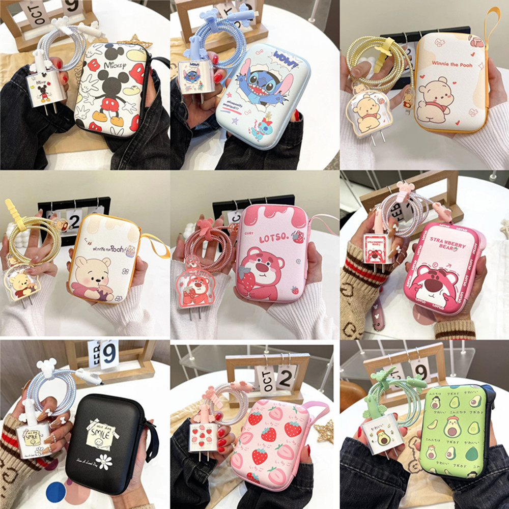Cartoon Cable Protector for iP - Phone Cases Rubber บทวิจารณ์และราคา