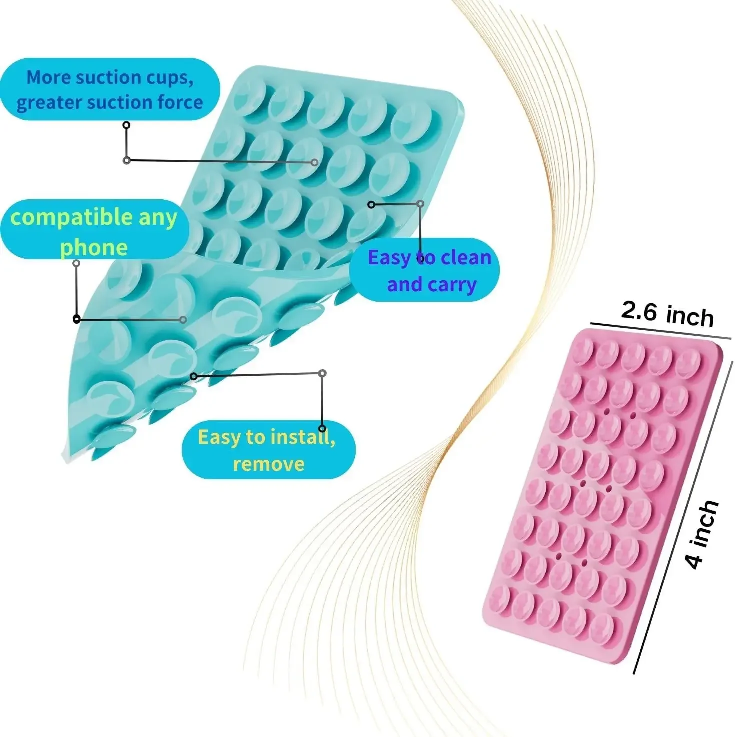 Double-Sided Suction Cup Phone - Phone Cases Rubber บทวิจารณ์และราคา