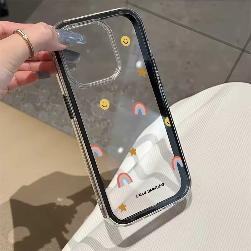 Cute Rainbow Clear Phone Case  - Phone Cases Xr บทวิจารณ์และราคา