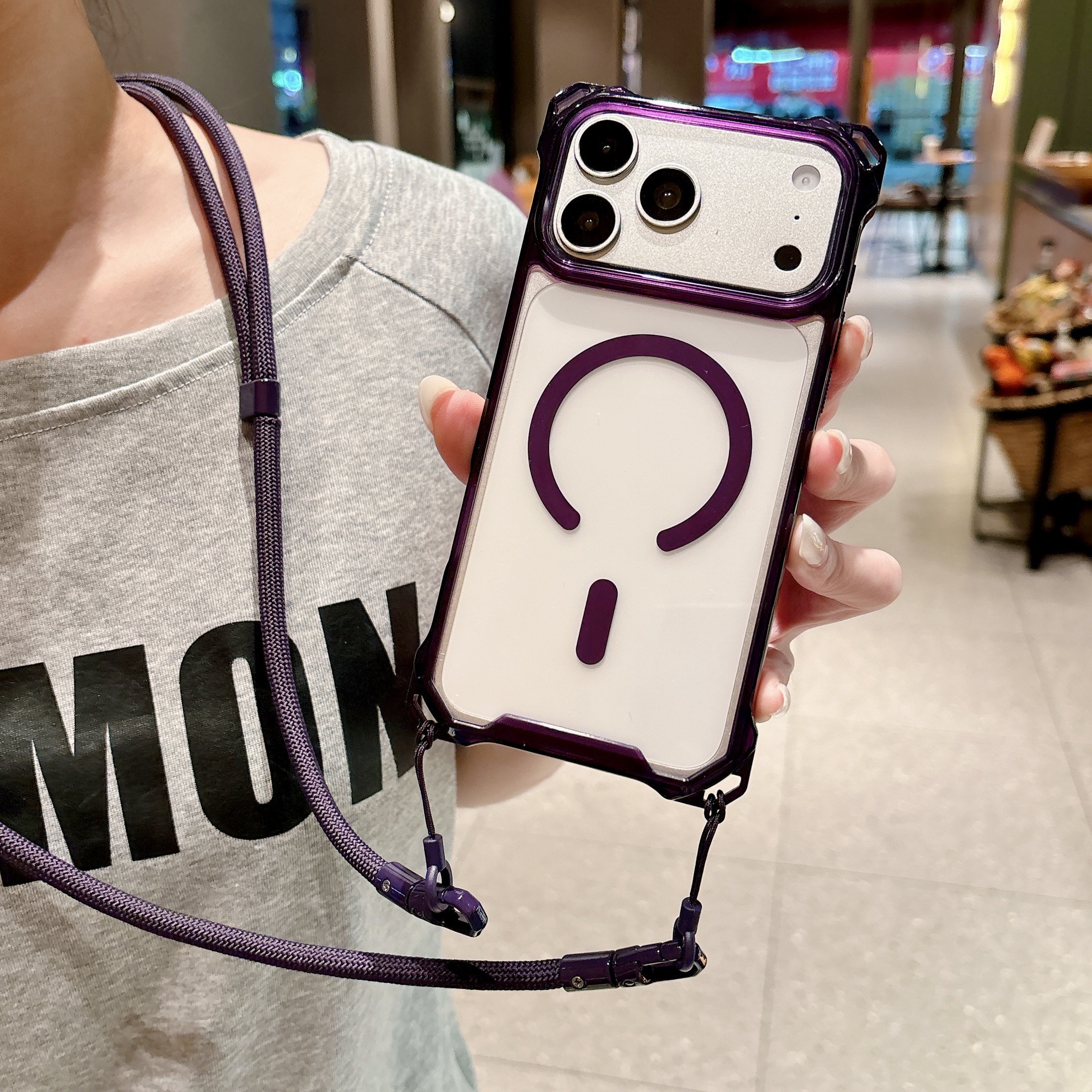 Clear Magnetic Lanyard Phone C - Clear Magsafe Case บทวิจารณ์และราคา