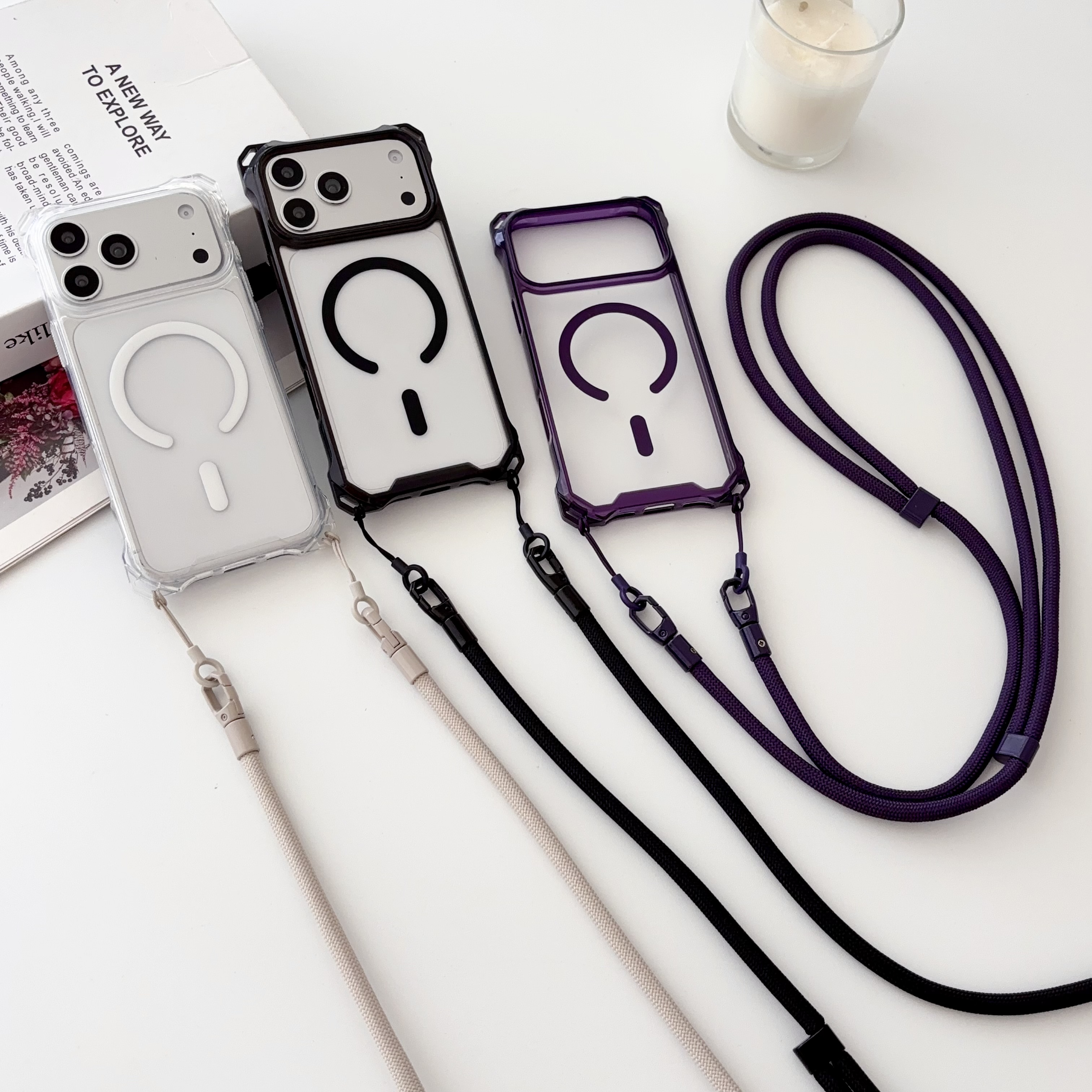 Clear Magnetic Lanyard Phone C - Clear Magsafe Case บทวิจารณ์และราคา