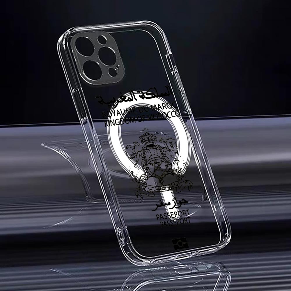 Cool Morocco Passport Phone Ca - Clear Magsafe Case บทวิจารณ์และราคา