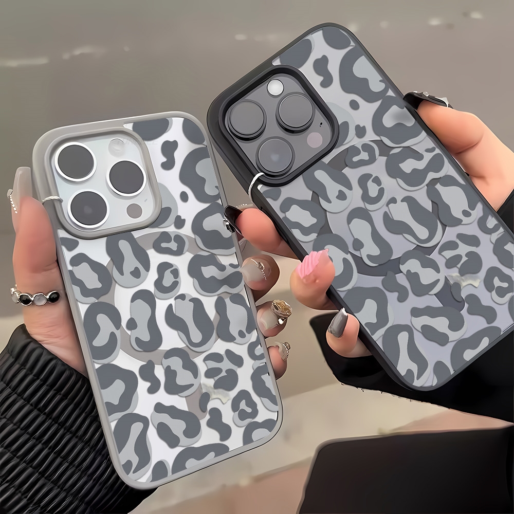 Black Leopard Print Pattern Ca - Clear Magsafe Case บทวิจารณ์และราคา