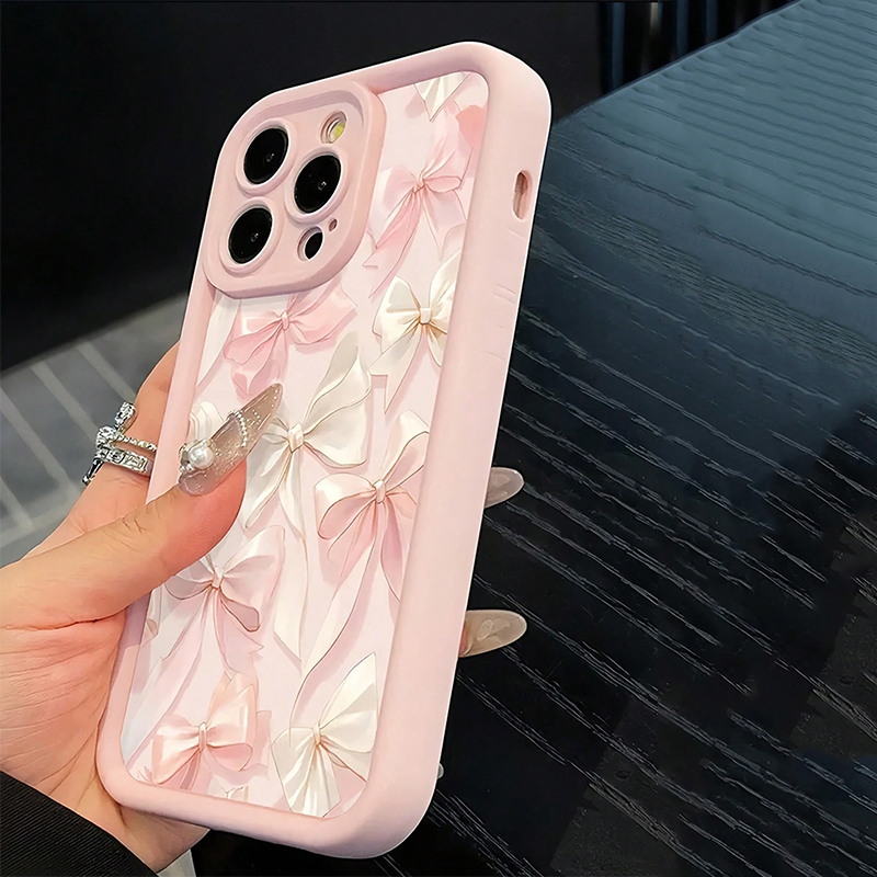 Bow-Knot Pink Bow Pattern Shoc - Phone Cases Like Loopy บทวิจารณ์และราคา