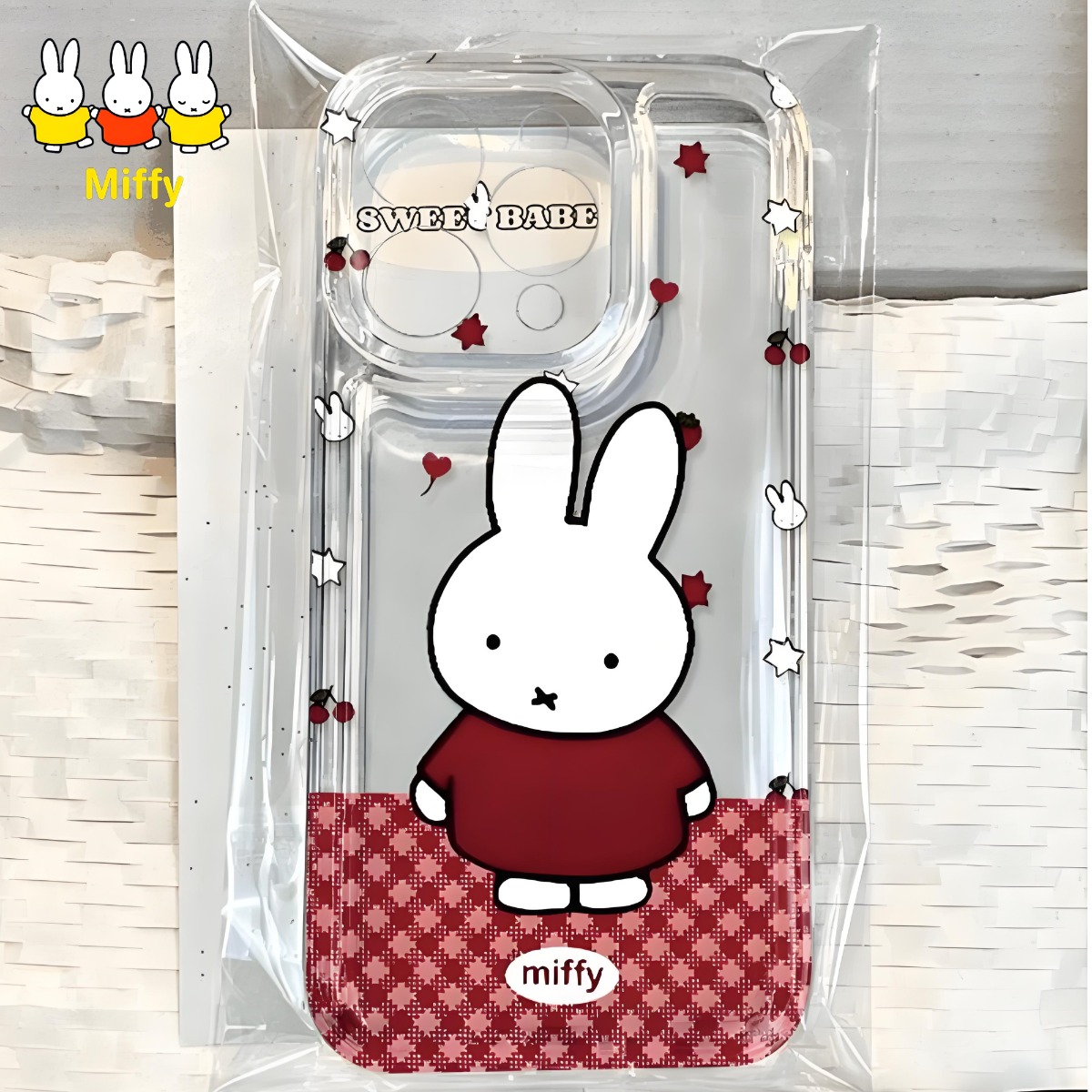 Cute Miffy Rabbit Phone Case C - Phone Cases Rubber บทวิจารณ์และราคา