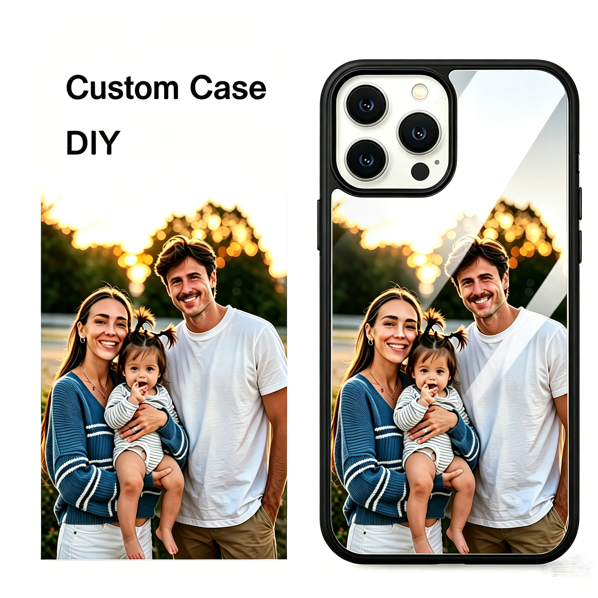 Custom Photo Mirror Glass Case - Phone Cases Customized บทวิจารณ์และราคา