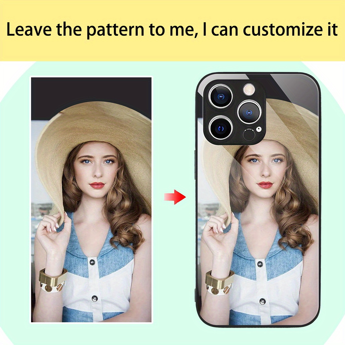 Custom Photo Mirror Glass Case - Phone Cases Customized บทวิจารณ์และราคา