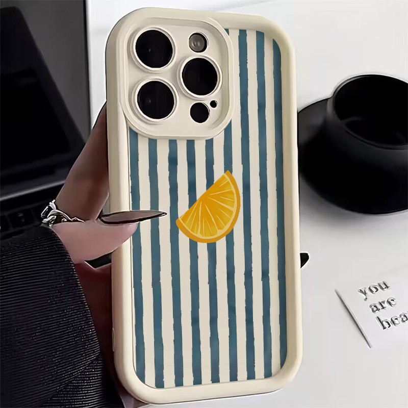 Striped Lemon Slice Pattern Ph - Phone Cases Xr บทวิจารณ์และราคา