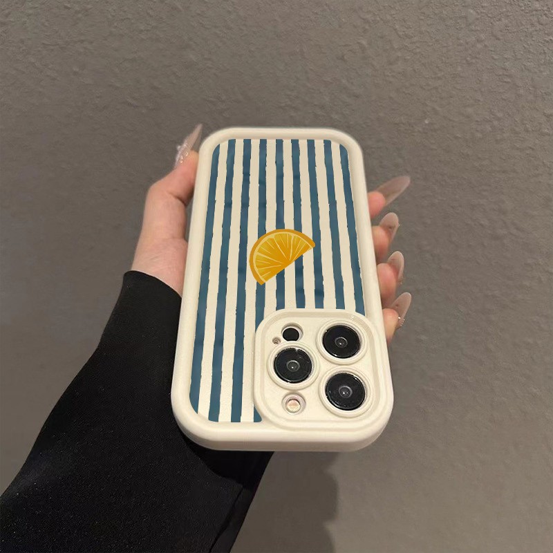 Striped Lemon Slice Pattern Ph - Phone Cases Xr บทวิจารณ์และราคา