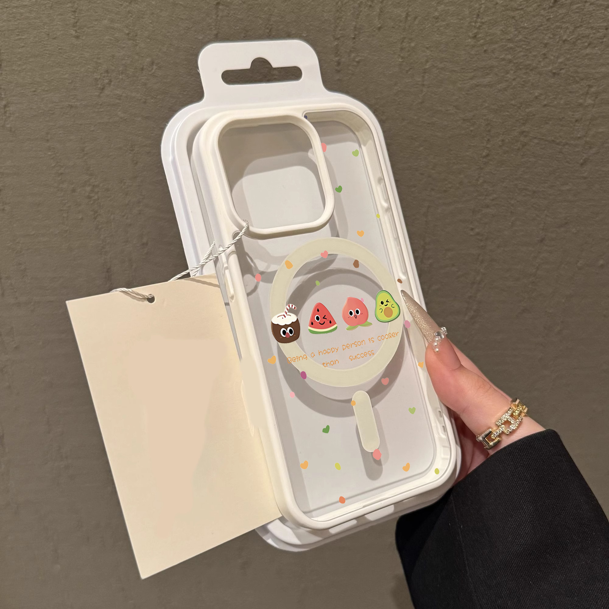 Cute Cherry Fruit Clear Case F - Clear Magsafe Case บทวิจารณ์และราคา