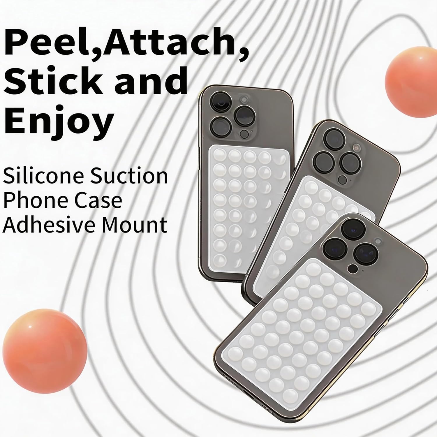 2PCS Silicone Suction Phone Ca - Phone Cases Rubber บทวิจารณ์และราคา