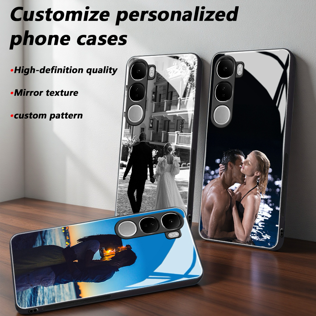 Custom Photo Mirror Glass Phon - Phone Cases Customized บทวิจารณ์และราคา