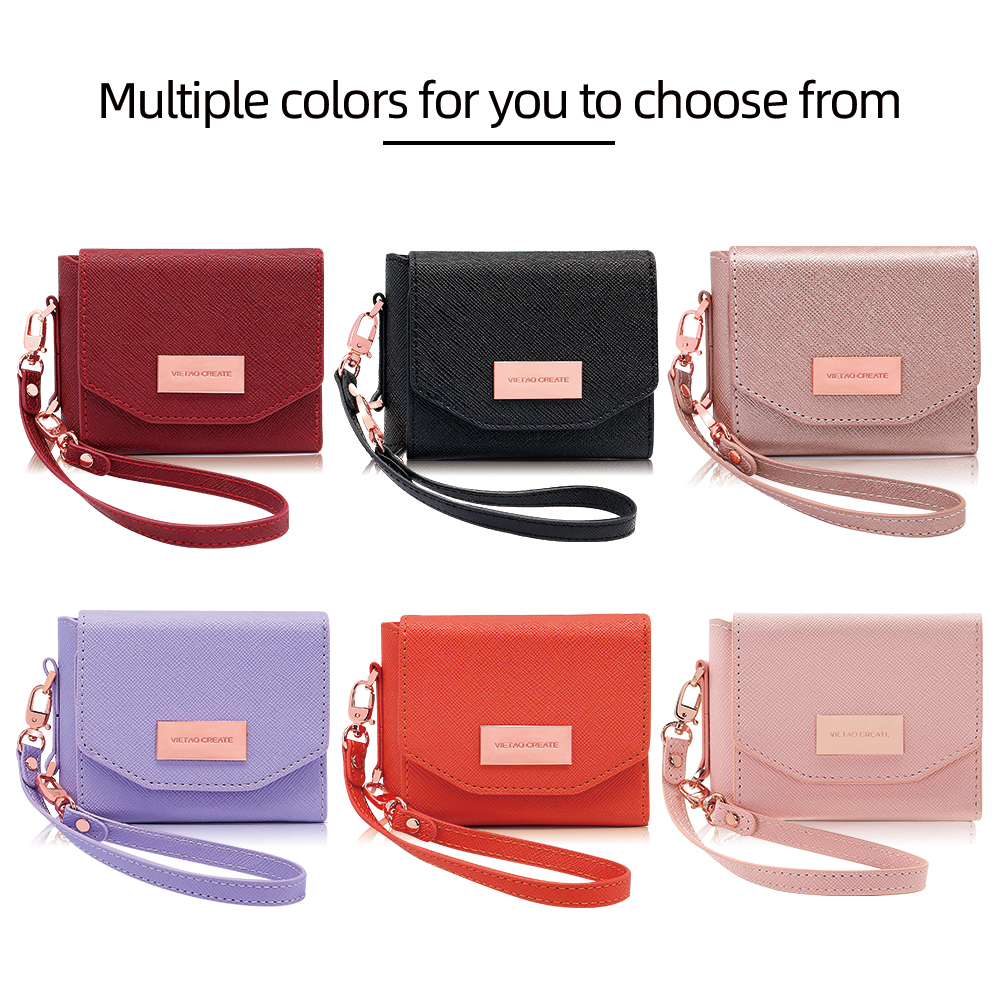 VIETAO Dark Red PU Leather Wal - Phone Cases With Card Holder บทวิจารณ์และราคา