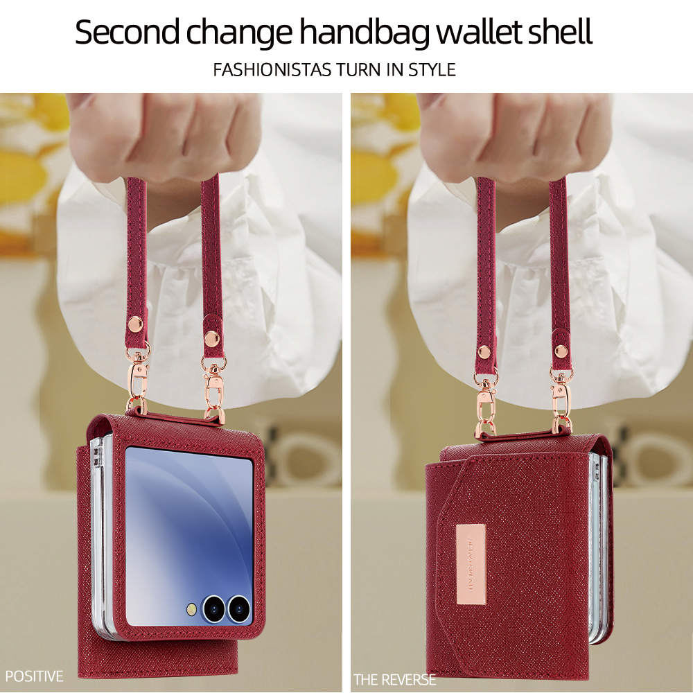 VIETAO Dark Red PU Leather Wal - Phone Cases With Card Holder บทวิจารณ์และราคา