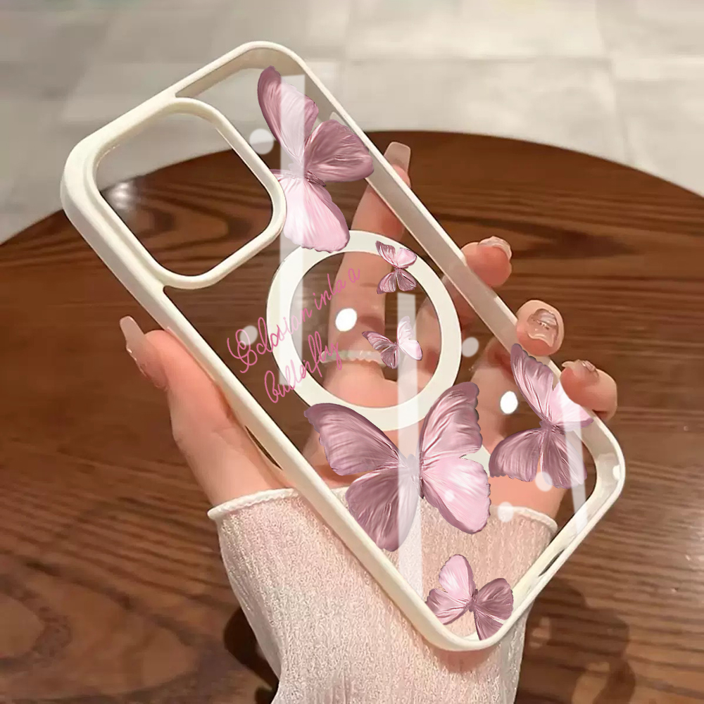Multiple Powder Butterflies Ph - Clear Magsafe Case บทวิจารณ์และราคา