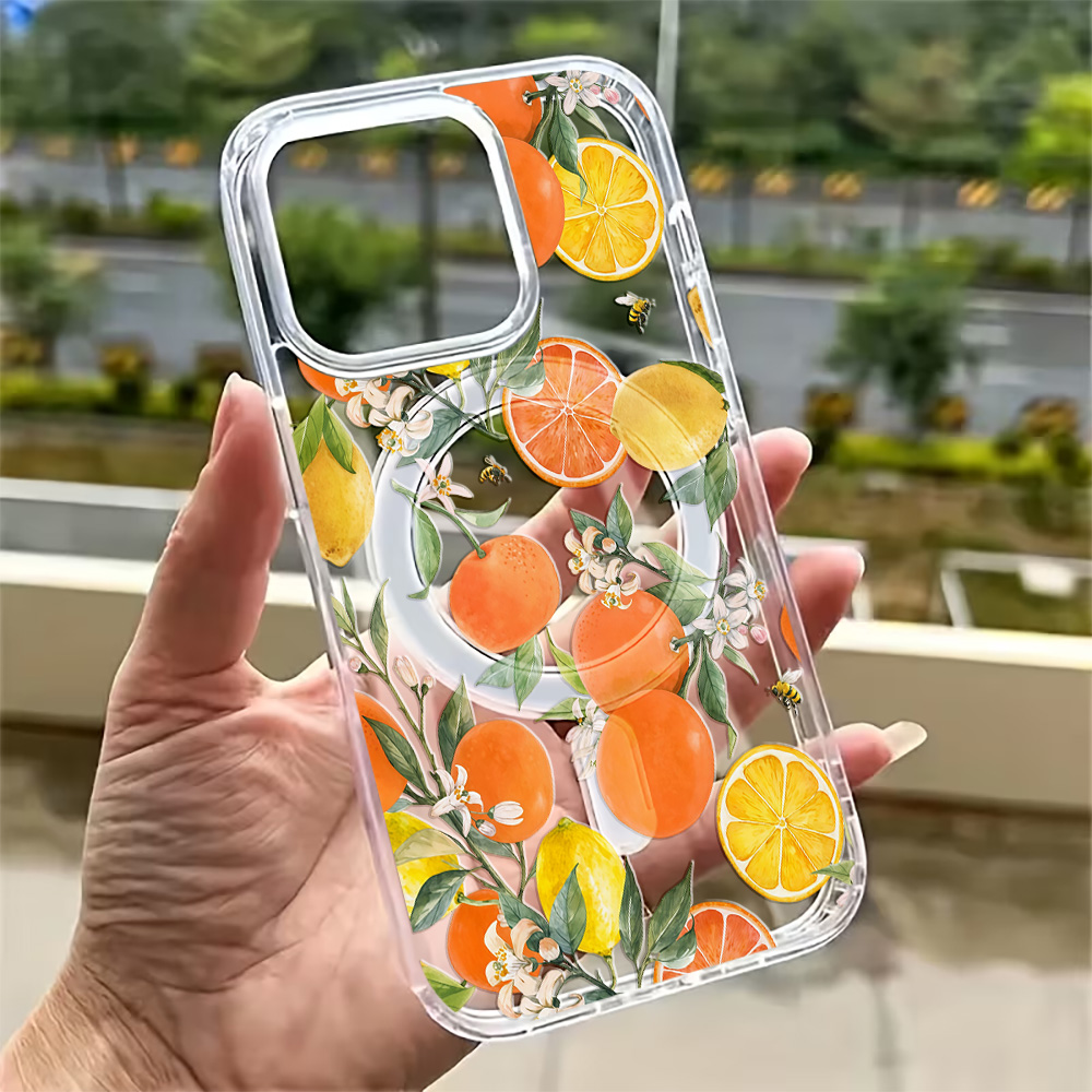 Summer Lemon Phone Case for iP - Clear Magsafe Case บทวิจารณ์และราคา