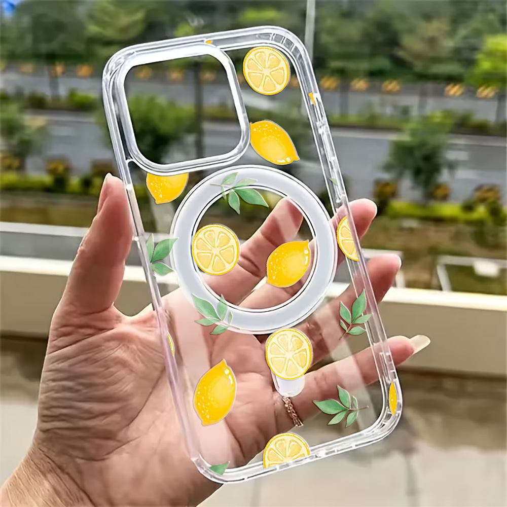 Summer Lemon Phone Case for iP - Clear Magsafe Case บทวิจารณ์และราคา