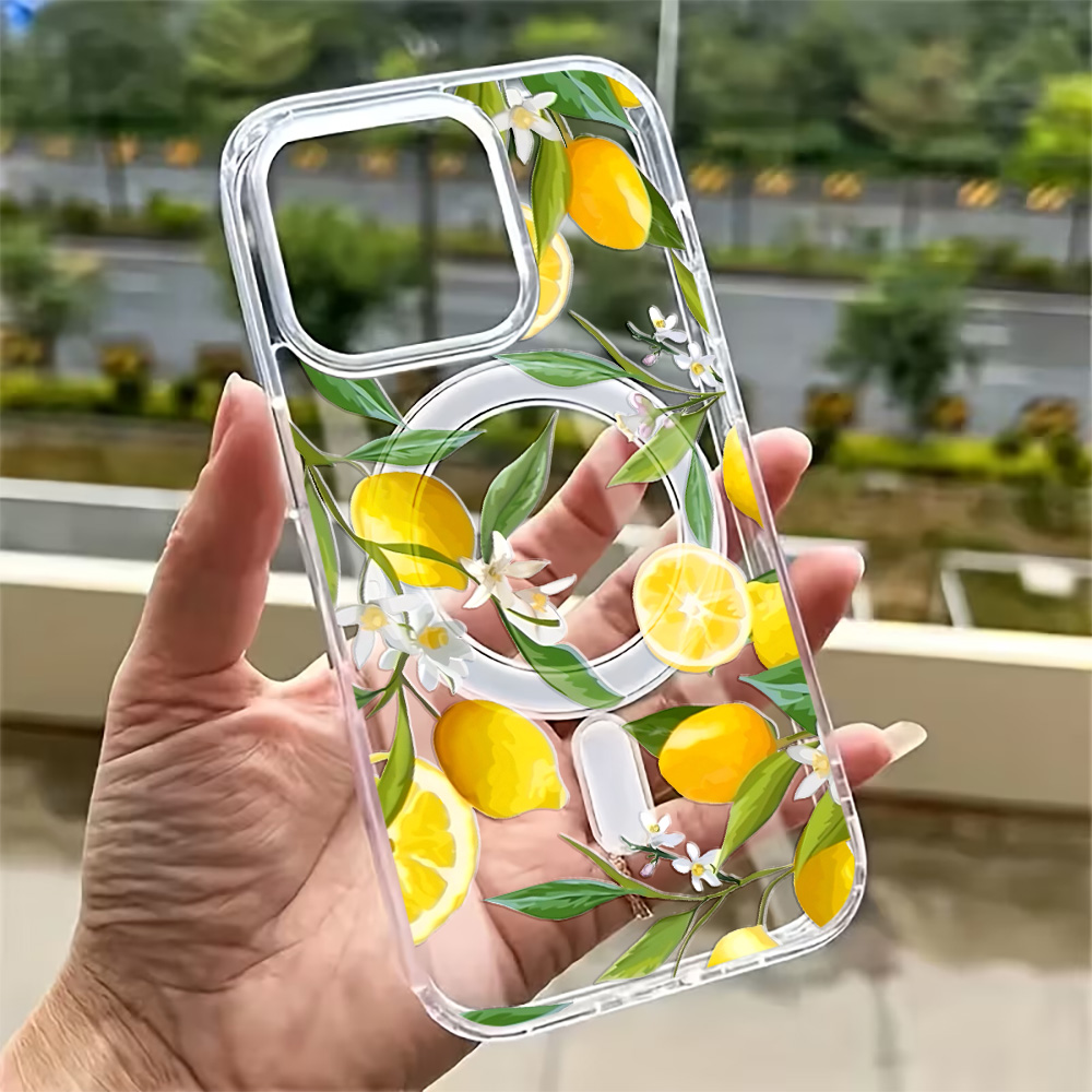 Summer Lemon Phone Case for iP - Clear Magsafe Case บทวิจารณ์และราคา