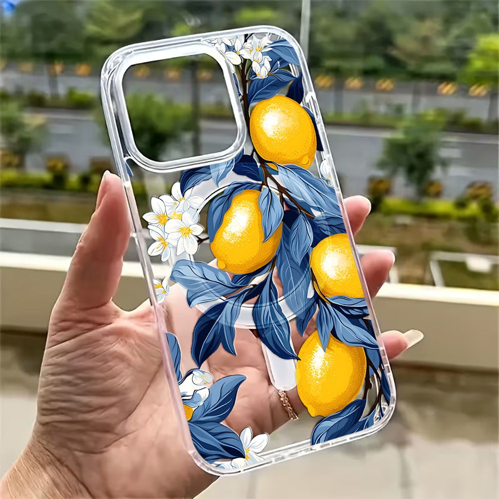 Summer Lemon Phone Case for iP - Clear Magsafe Case บทวิจารณ์และราคา