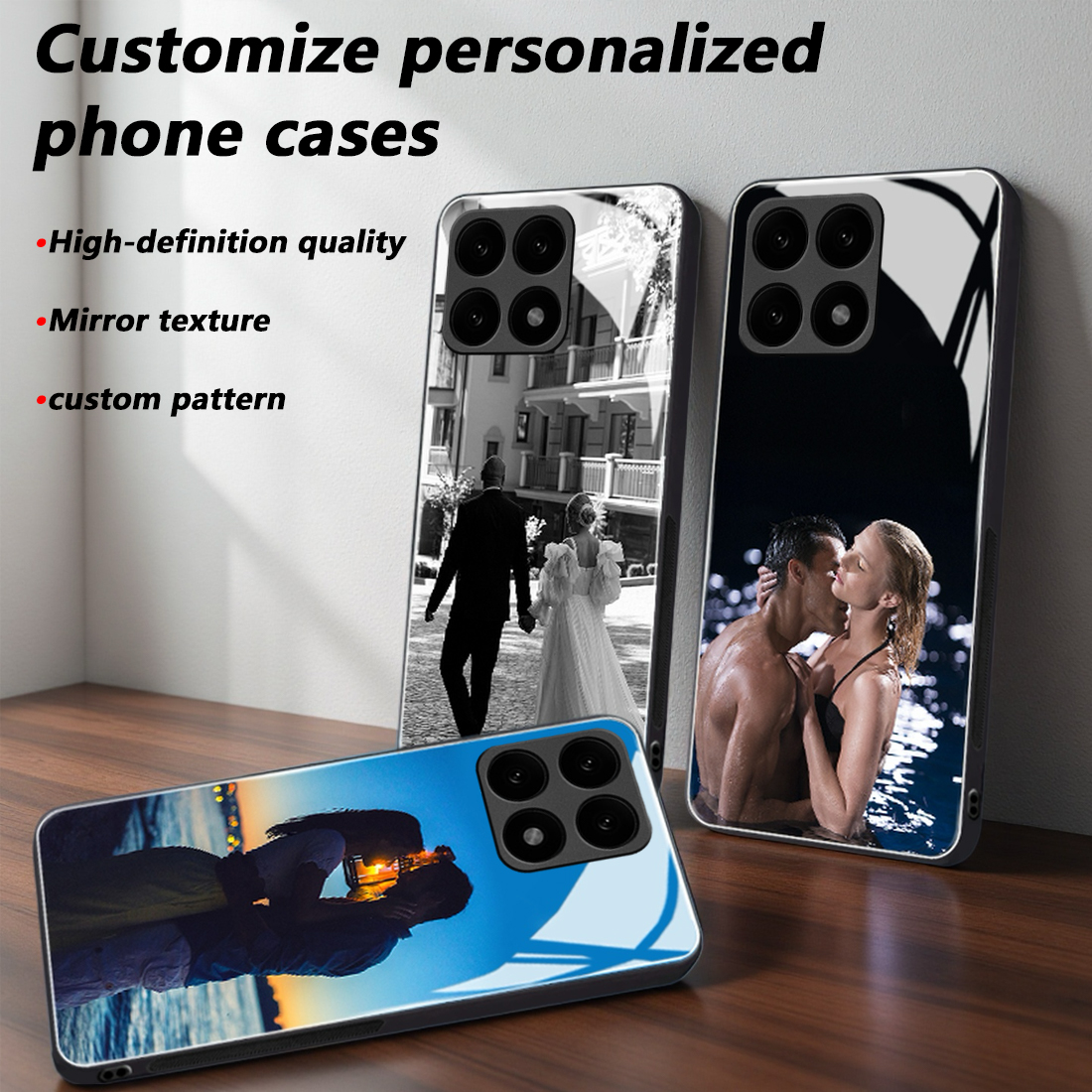 Custom Photo Mirror Glass Phon - Phone Cases Customized บทวิจารณ์และราคา