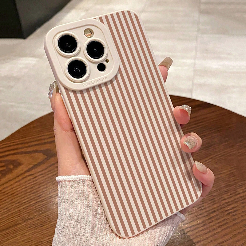 Pink Striped Painted Anti-Drop - Phone Cases Xr บทวิจารณ์และราคา