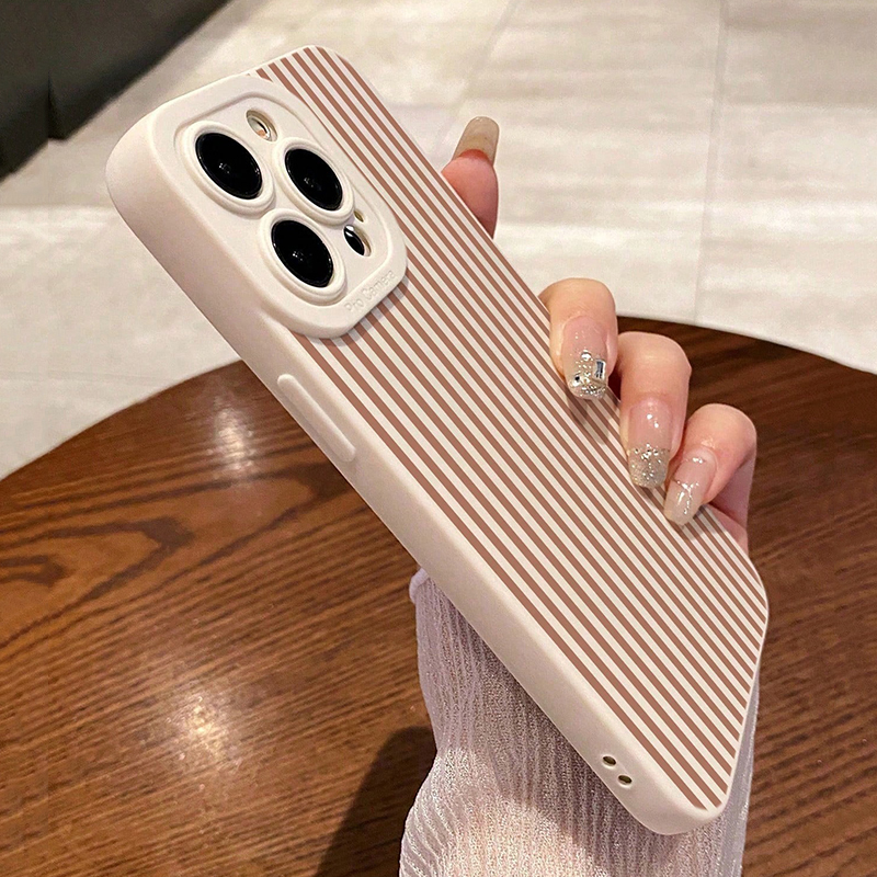 Pink Striped Painted Anti-Drop - Phone Cases Xr บทวิจารณ์และราคา