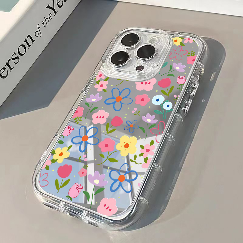 Korean Ins Style Floral Silver - Phone Cases Xr บทวิจารณ์และราคา