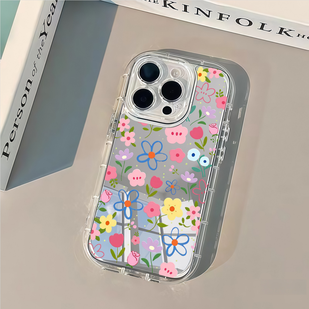 Korean Ins Style Floral Silver - Phone Cases Xr บทวิจารณ์และราคา