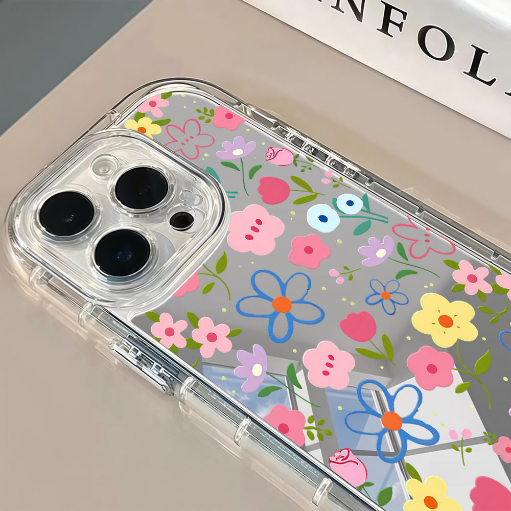 Korean Ins Style Floral Silver - Phone Cases Xr บทวิจารณ์และราคา