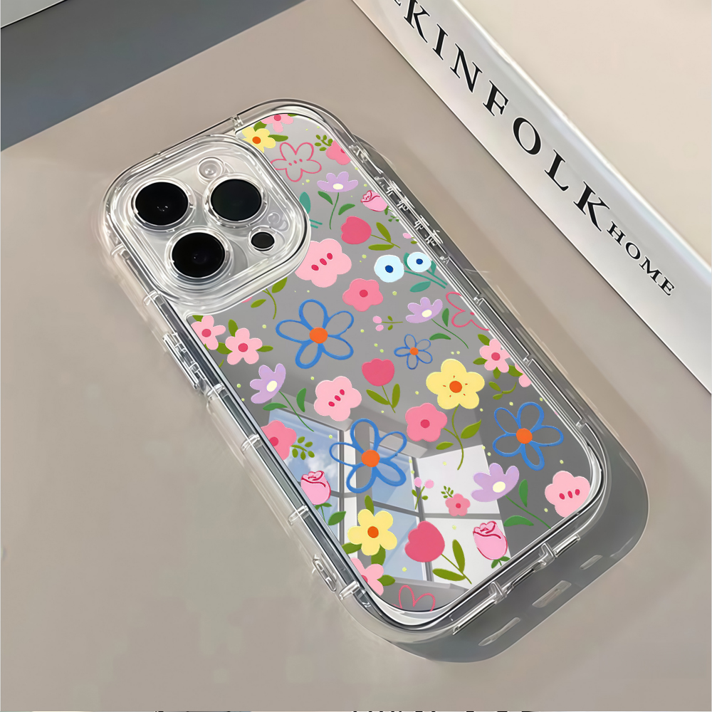 Korean Ins Style Floral Silver - Phone Cases Xr บทวิจารณ์และราคา