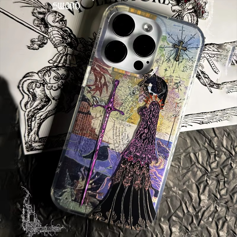 Retro Angel Cross European Kni - Phone Cases Men บทวิจารณ์และราคา