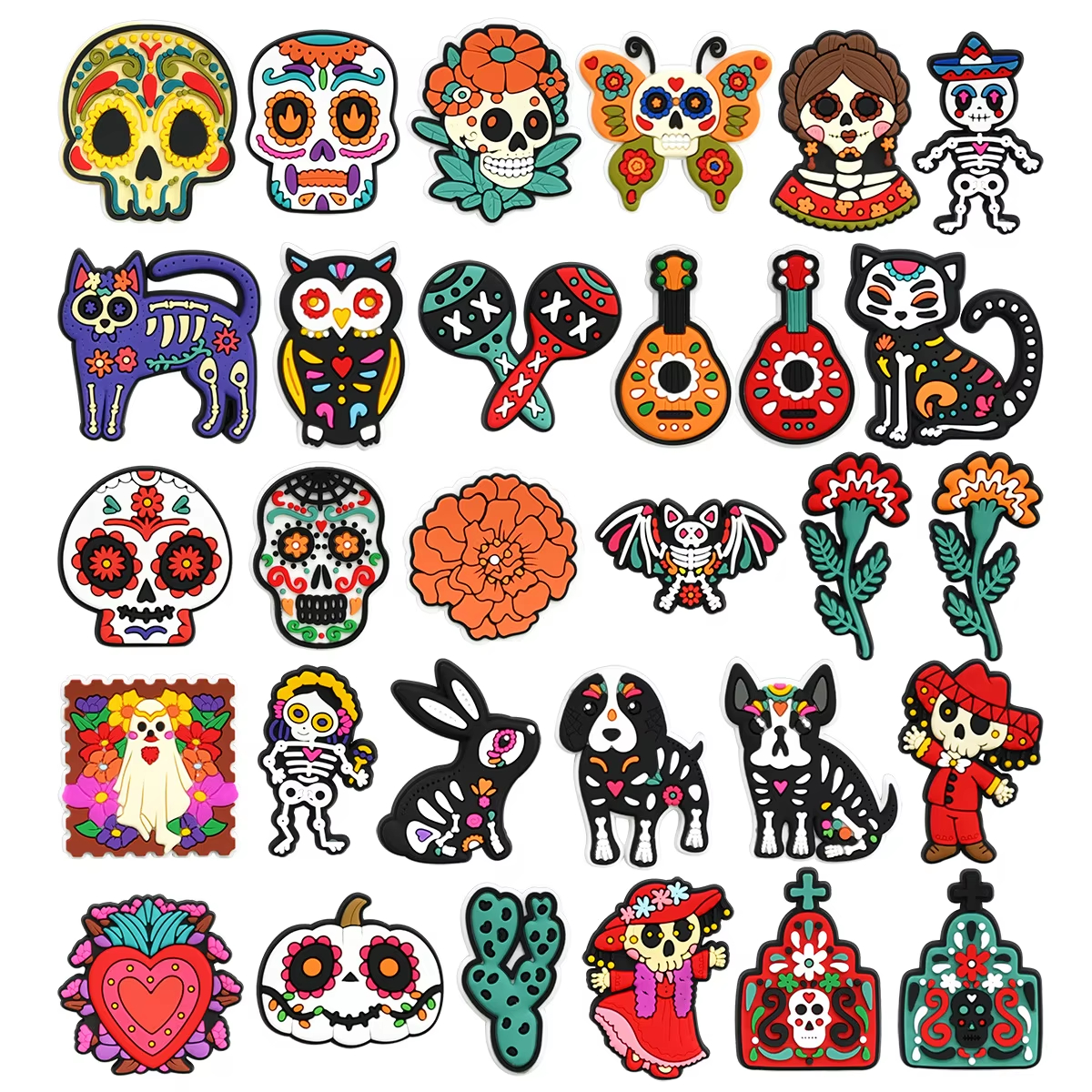 100PCS Mexico Day of the Dead  - Phone Cases Rubber บทวิจารณ์และราคา